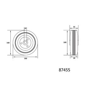 Ratas 160mm