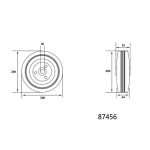 Ratas 200mm