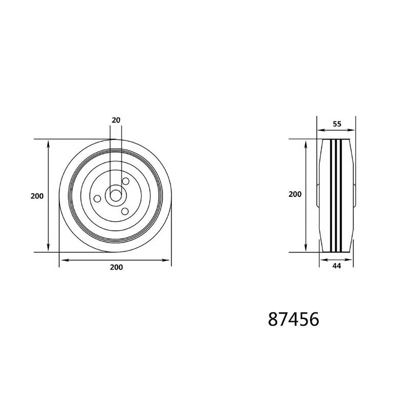 Ratas 200mm