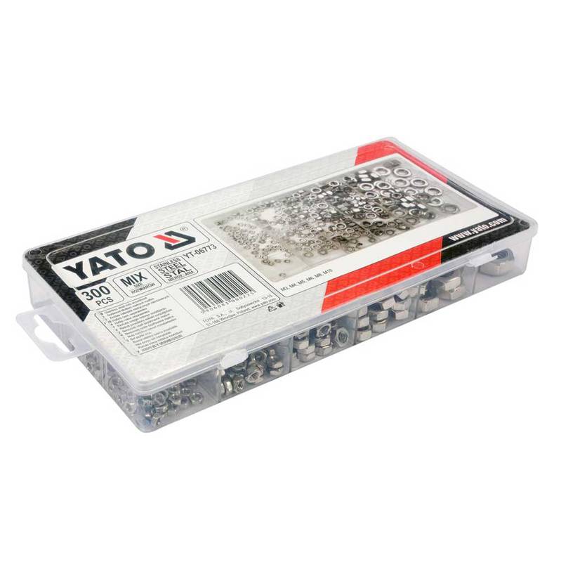 Roostevabade mutrite komplekt M3-M10 300osa