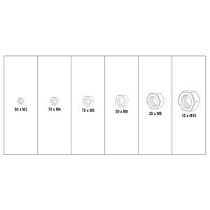 Roostevabade mutrite komplekt M3-M10 300osa