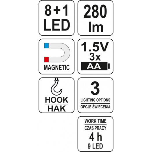 Work Led Light 2In1, Magnet