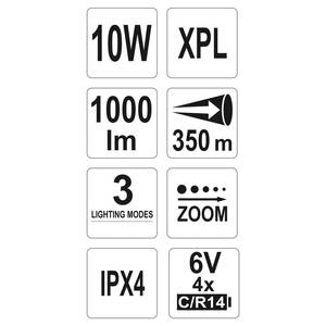 Flashlight 10W, 254X46mm