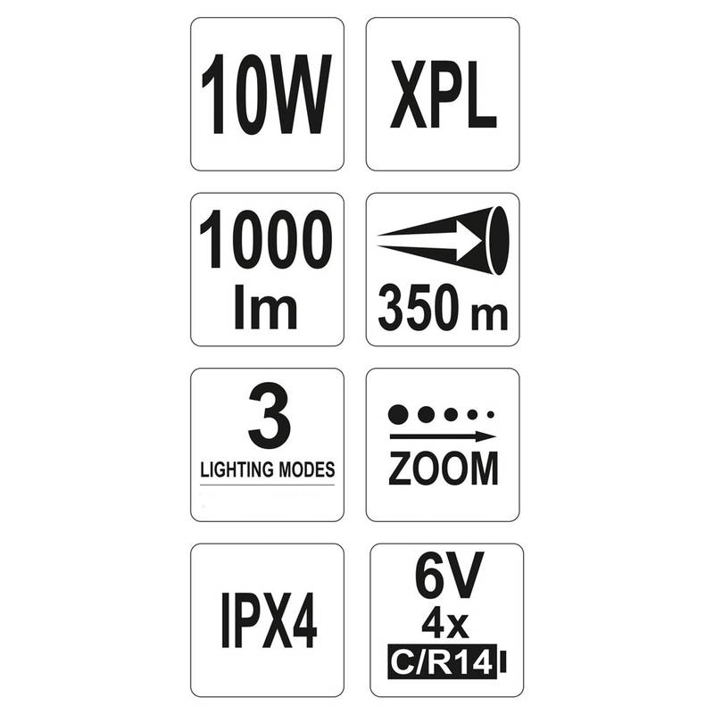 Flashlight 10W, 254X46mm