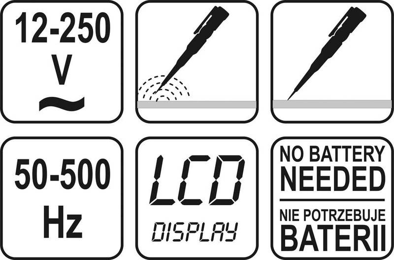 Digital Voltage Tester 12-250V Lcd