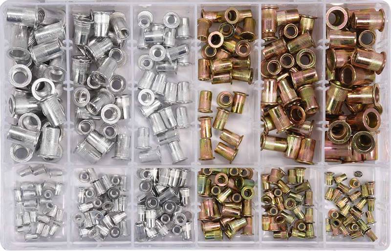 Mutterneetide komplekt M3-M10 300tk alu-teras
