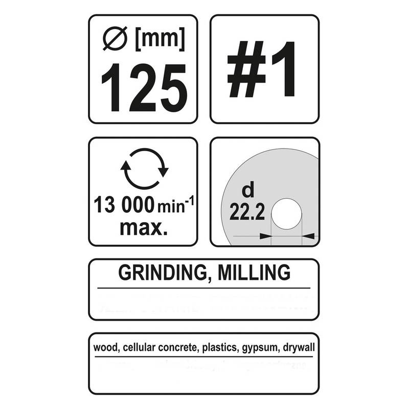 Raspelketas nurklihvijale 125mm #1 kaldu