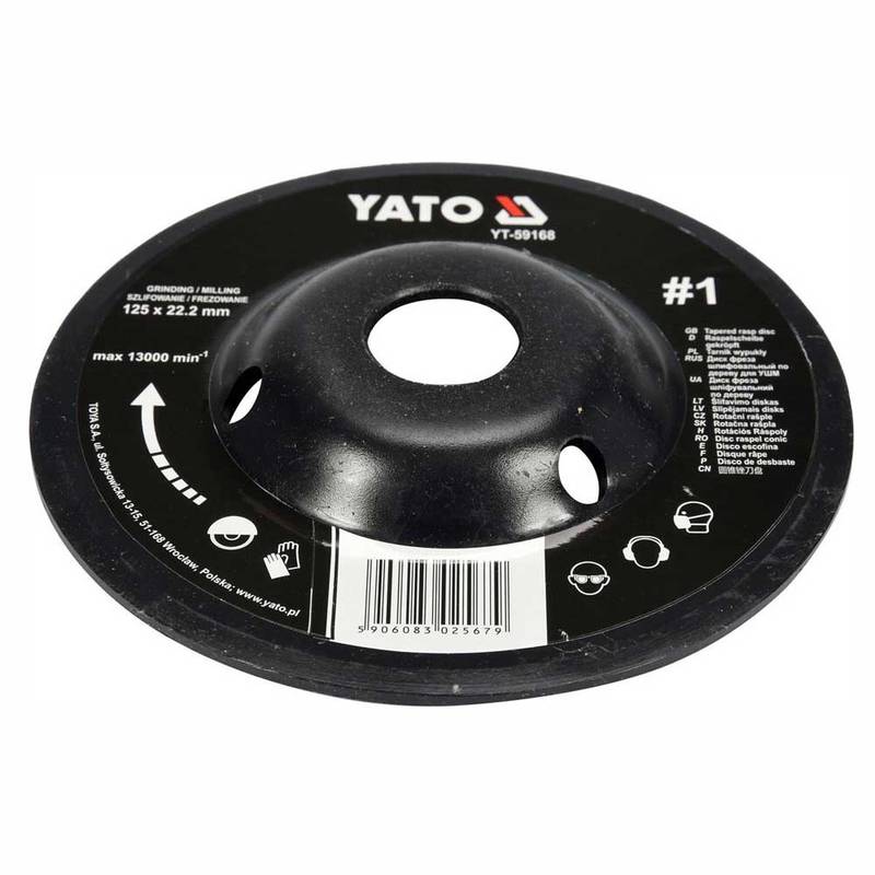 Tapered Rasp Disc 125mm No1