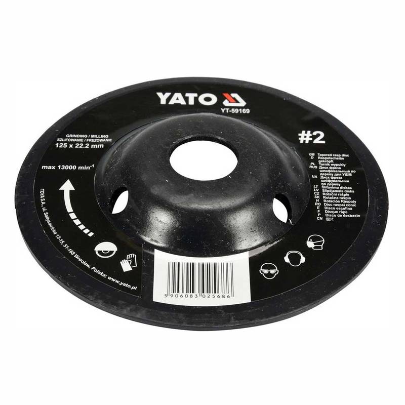 Tapered Rasp Disc 125mm No2