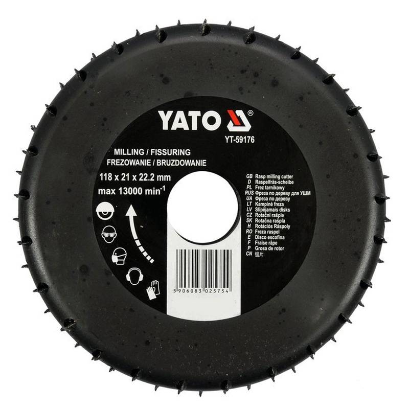 Raspelfrees nurklihvijale 118mm ühe tööpinnaga