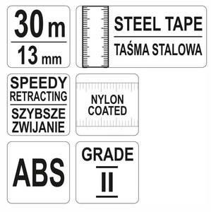 Steel Measuring Tape 30 M X 13 mm