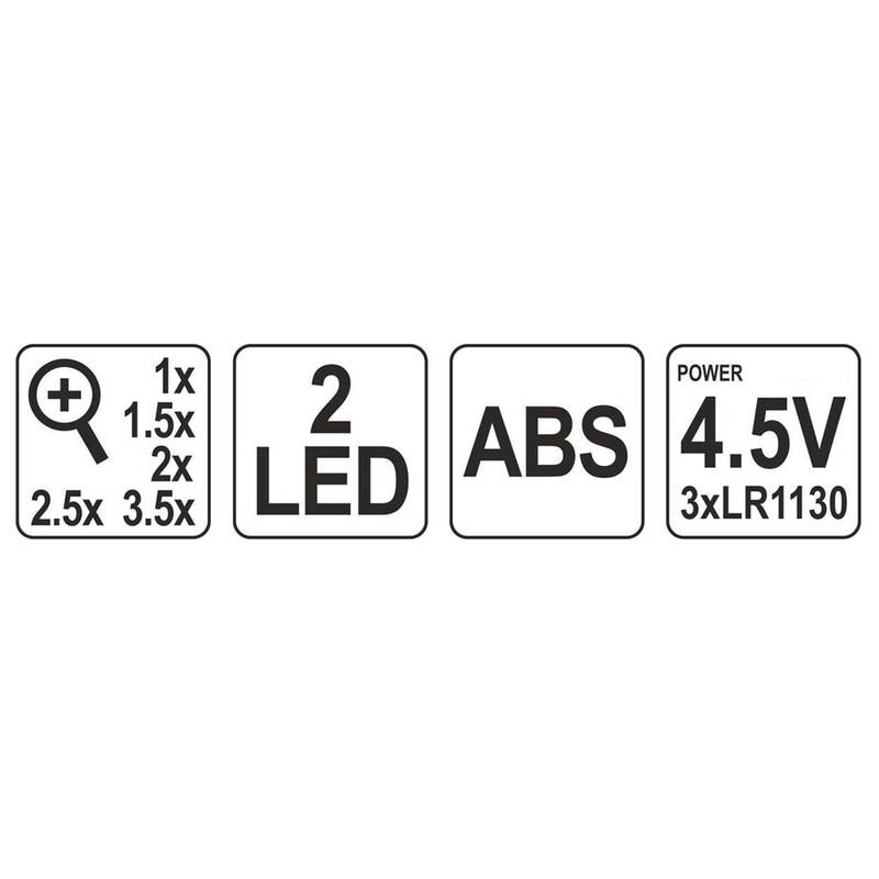 Läätsed koos peahoidikuga suurendusega X1 X1.5 X2 X2.5