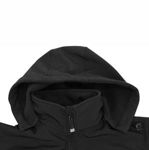 Jope softshell kapuutsiga must L