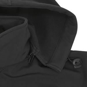 Jope softshell kapuutsiga must L