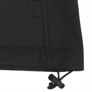 Jope softshell kapuutsiga must L