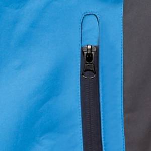 Jope softshell kapuutsiga sinine/helehall L