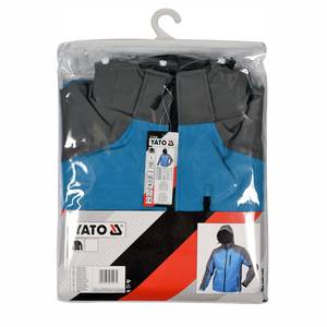 Jope softshell kapuutsiga sinine/helehall L