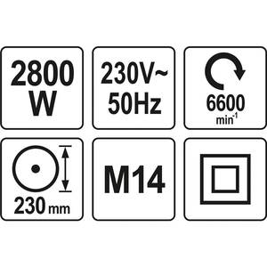 Nurklihvija 230mm 2300W