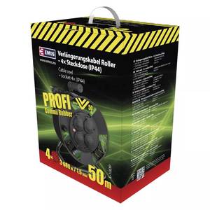 Kaablitrummel 50m 3x1,5mm² H05RR-F3G plasttrumlil