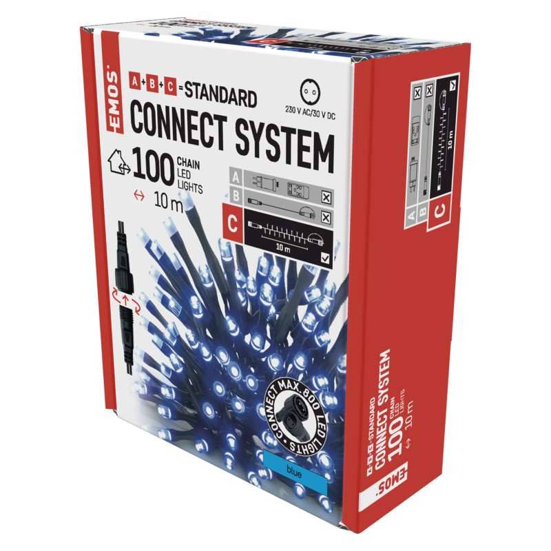 Connectable LED String Light, 10m, 100 LED, blue