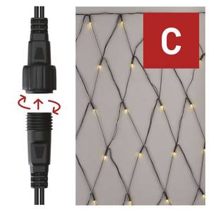 Connectable LED Net Light, 2x1.5m, 160 LED, warm white