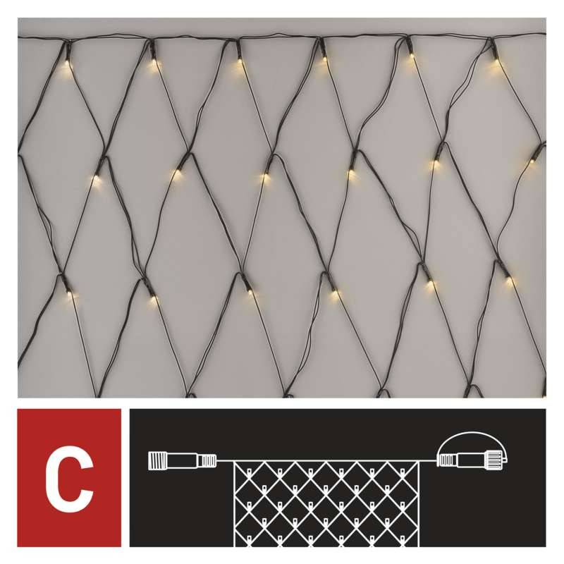Connectable LED Net Light, 2x1.5m, 160 LED, warm white