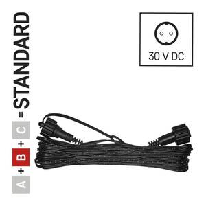 Jätkupikendus Standard 10m IP44 must valguskardinale / ketile