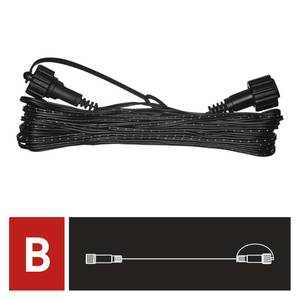 Jätkupikendus Standard 10m IP44 must valguskardinale / ketile