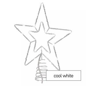 Standard LED intercon. Christmas star, 28.5 cm, 30LED cool white