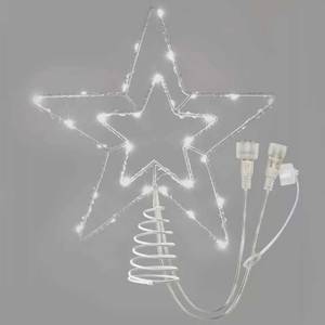 Standard LED intercon. Christmas star, 28.5 cm, 30LED cool white