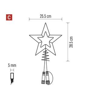 Dekoratsioon jõulutäht 30 LED 28,5cm soe valgus