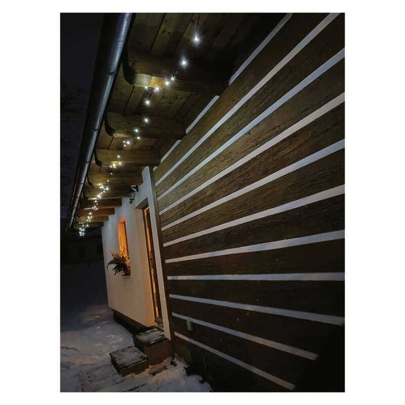 LED String Light, 18m, 180 LED, cool white, with timer