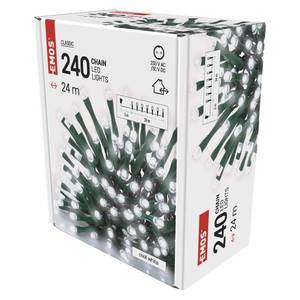 LED String Light, 24m, 240 LED, cool white, with timer