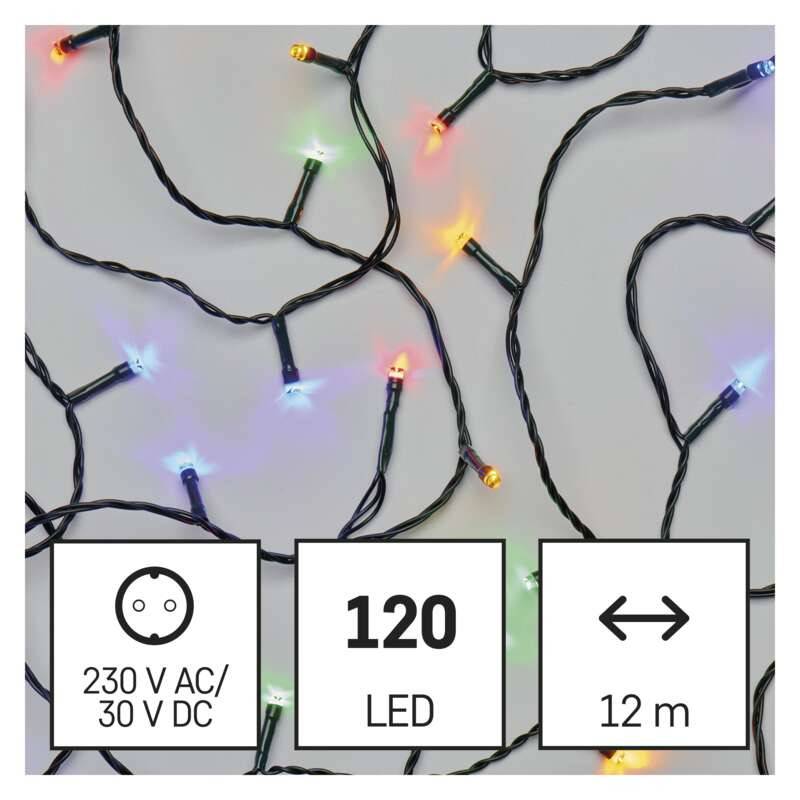 Valguskett 120 LED Classic 5+12m mitmevärviline valgus taimeriga