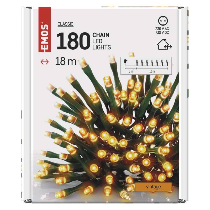 180LED XMAS CLS TIMER 18M VNT