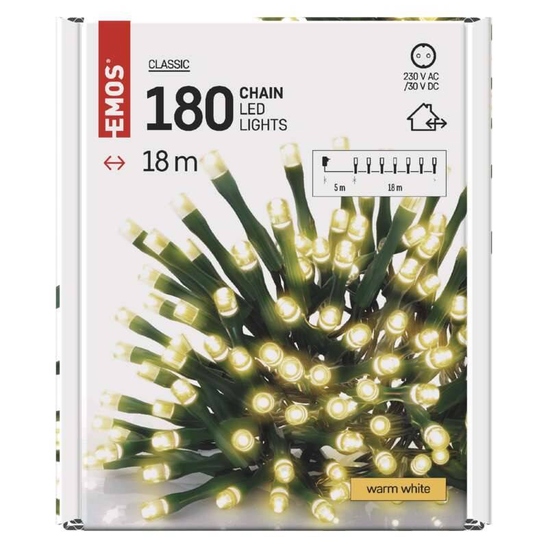 Valguskett 180 LED Classic 5+18m soe valgus taimeriga