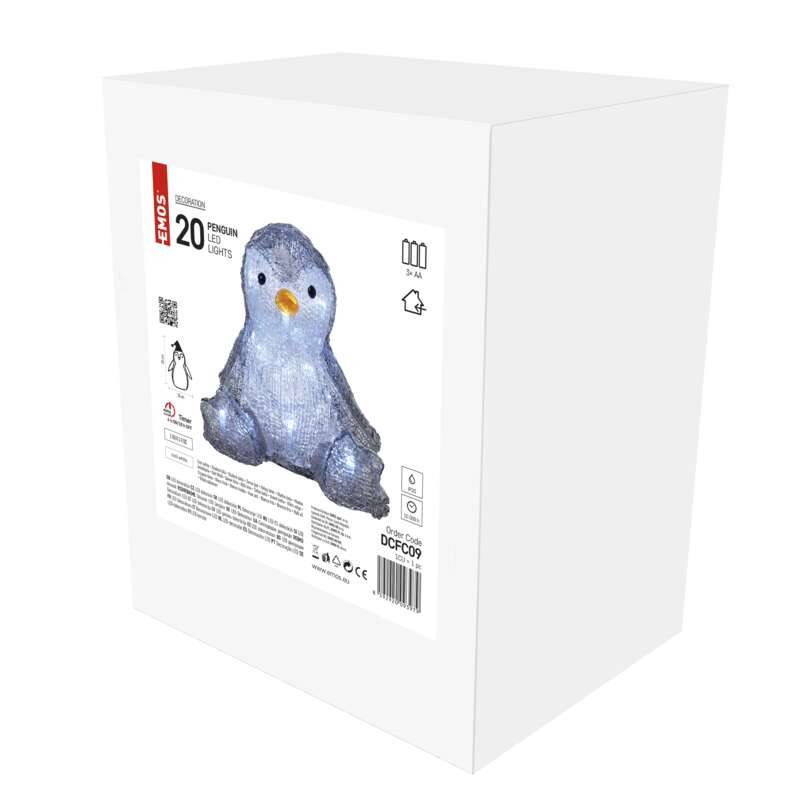 20LED PENGUIN 3AA T CW