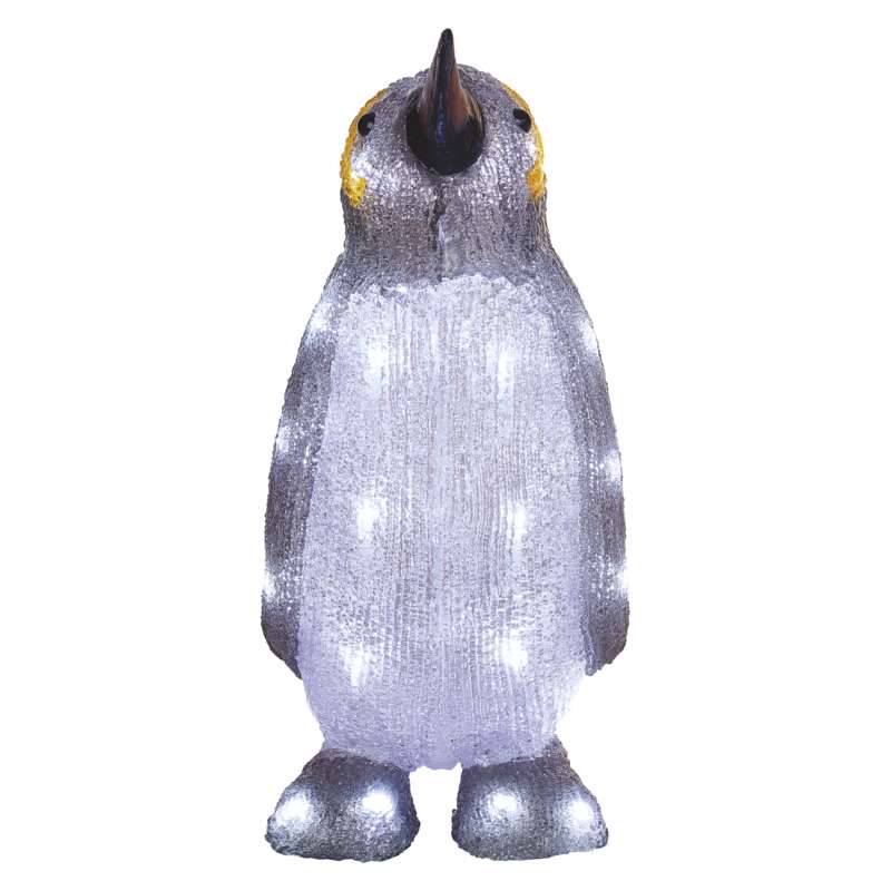 Dekoratsioon 20 LED pingviin 20x35cm külm valgus taimeriga *
