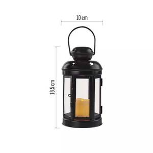BLACK LANTER 1LED CANDLE VNT