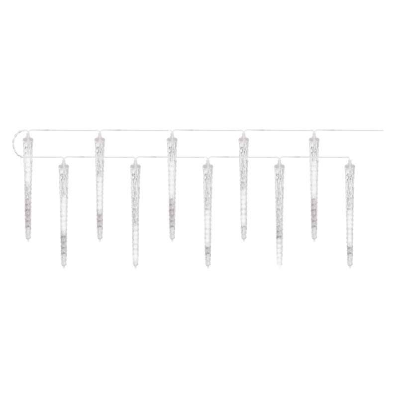 Valguskett 140 LED 0,29x3,6m + 5m jääpurikad külm valgus