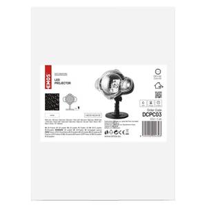LED projektor IP44 tähed valge valgus