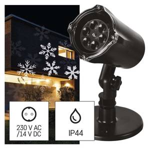 LED projektor IP44 lumehelbed külm valgus