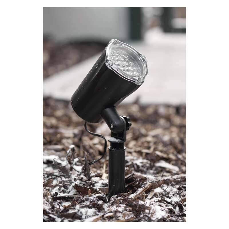LED projektor IP44 lumehelbed külm valgus