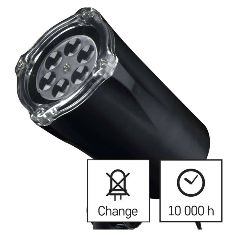 LED projektor IP44 lumehelbed külm valgus