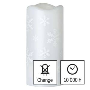 4LED projektor küünal 7x15cm lumehelbed külm valgus