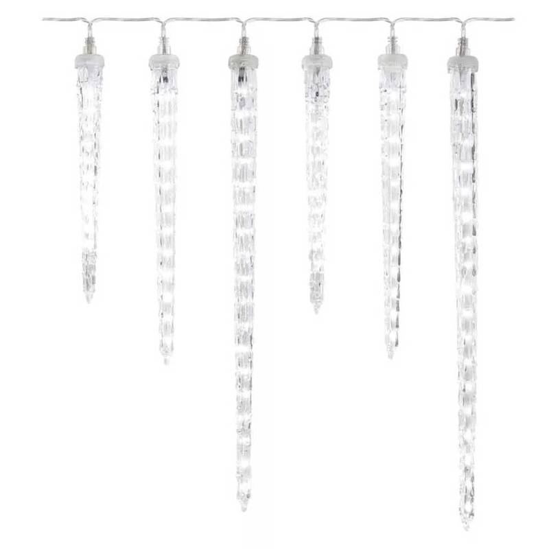 160LED ICICLE 6 TUBES CW FALL