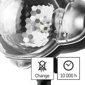 LED projektor IP44 tähed külm/soe valgus