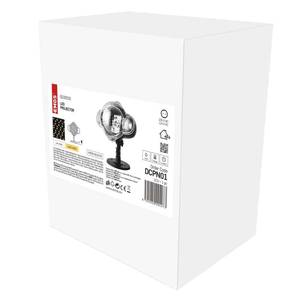 LED projektor IP44 tähed külm/soe valgus