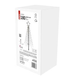 Dekoratsioon 180 LED jõulupuu 180cm IP44 külm valgus taimeriga