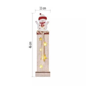 5LED XMAS WOOD SNOWMEN 2AA T WW